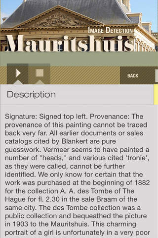 Mauritshuis ID Audio guide screenshot 2