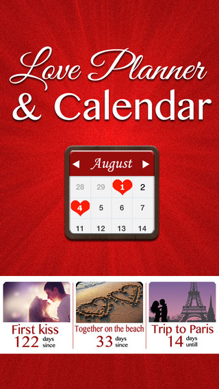 Love Planner Calendar - Remember all the romantic moments with your sweetheart