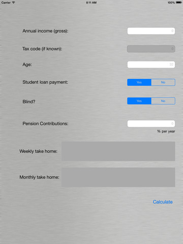 【免費財經App】Take Home Pay and Tax (PAYE) Calc 2015-APP點子