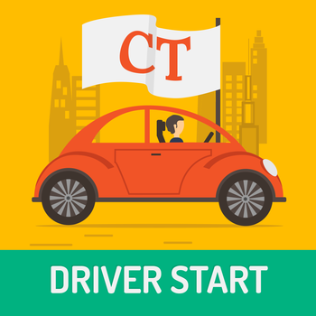 Driver Start CT dmv - prepare for Connecticut state driver knowledge test and license permit exam, study questions to pass the quiz LOGO-APP點子