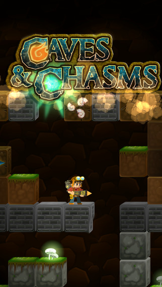 【免費遊戲App】Caves n' Chasms: Drill Blocks, Mine and Explore!-APP點子