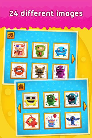 Cute Friendly Monsters - puzzle game for little girls, boys and preschool kids - Free screenshot 3