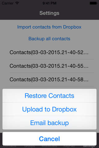 iContacts Pro: Blocked Call & SMS - Group Contacts - Backup Contacts. screenshot 4