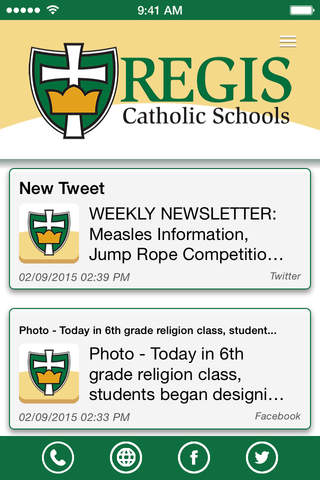 Regis Catholic Schools screenshot 2