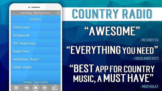 【免費音樂App】A Country Radio-APP點子