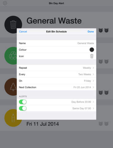 【免費生活App】Bin Day Alert-APP點子