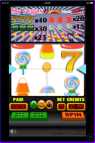MyVegas Candy Slots and Jelly Beans Clits card Game Pro screenshot 3