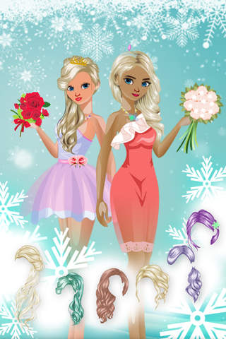 Dress Up Snow Girl Princess : The Little Fall Queen frozen for Ice-land Free Game screenshot 3