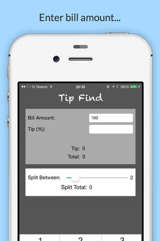 TipFind - The Bill Split Calculator screenshot 2