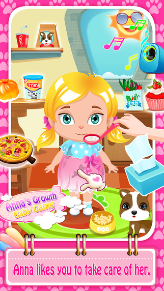 【免費遊戲App】Anna's Growth-Baby Game-APP點子