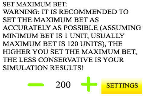 The Fibonacci betting strategy for casino games (negative progression) screenshot 3