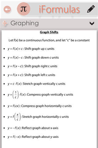 Formulas for Calculus screenshot 3
