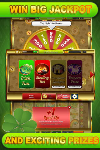 Green Lucky Day Casino - St. Patrick Festival Casino Slots Edition with Multi Level Slot Machines, Fun Bonus Games and Huge Jackpot Prizes screenshot 3