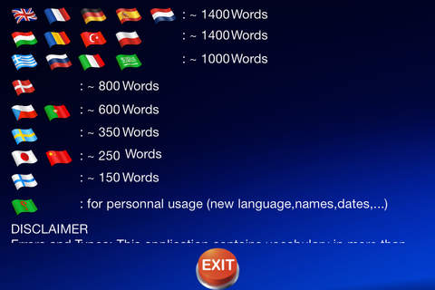 Learn vocabulary (English, Spanish and other languages) with MyVocApps screenshot 4