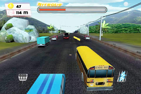 3D School Bus Racer - Racing on City Street screenshot 2