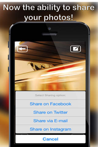 Motion Blur Camera  - take and upload long exposure pictures to social media screenshot 3