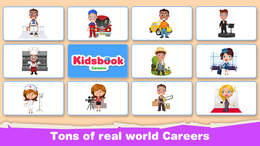 【免費遊戲App】KidsBook: Different Careers - HD Flash Card Game Design for Kids-APP點子