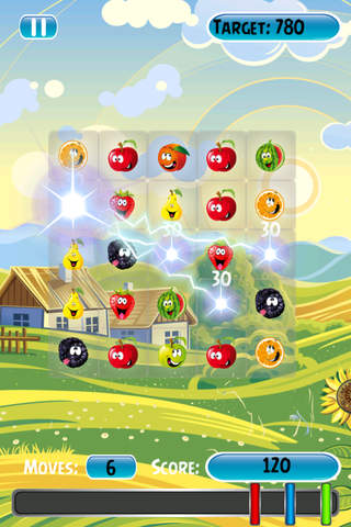 A Juicy Cartoon Fruits Puzzle Jam screenshot 2