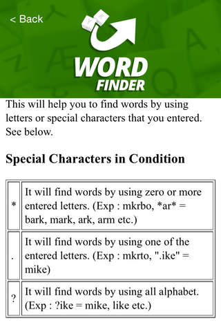 Conditional Word Finder screenshot 3