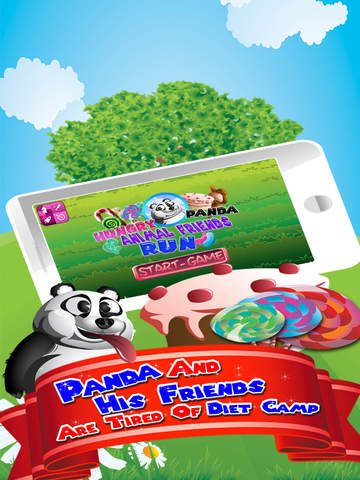 【免費遊戲App】Hungry Panda and Animal Friends Run - How many Lollipop and Jellybeans can you find on the way?-APP點子