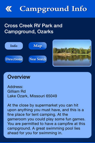 Missouri Campgrounds Guide screenshot 3