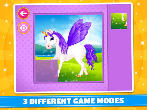 【免費遊戲App】Cute Ponies & Unicorns Puzzles – logic game for toddlers, preschool kids and little girls-APP點子