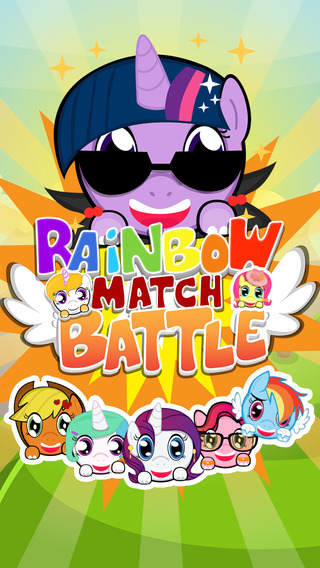 Rainbow Battle Match 3X “PONY FAT Puzzle Edition”