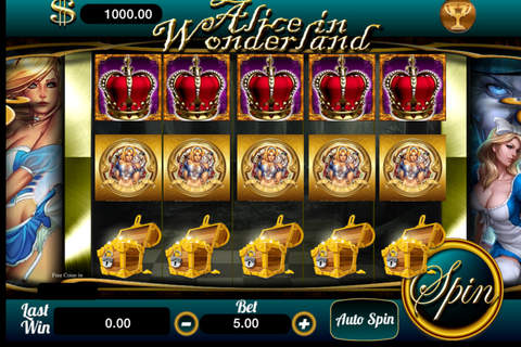 AAA Aalice in Wonderland Party Casino Jackpot Slots Games - Free screenshot 2