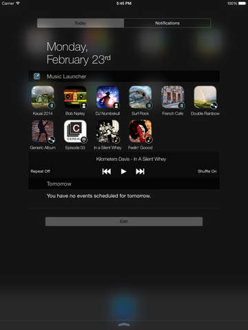 【免費音樂App】Music Launcher with Notification Center Widget-APP點子