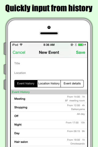 Quicker -  Add event to calendar quickly and easily screenshot 2