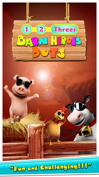 1 2 Threes Barn Heroes Dots : Family Crazy Fun Off Day on the Farm