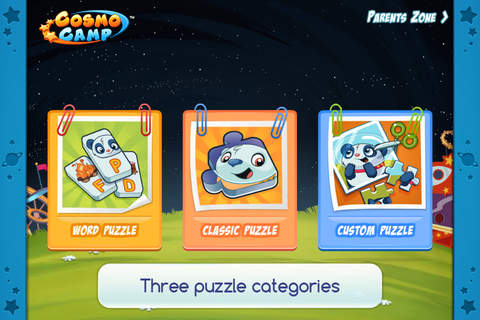 CosmoCamp: Puzzle Game App for Toddlers and Preschoolers screenshot 2