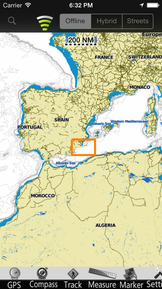 Murcia GPS Nautical charts