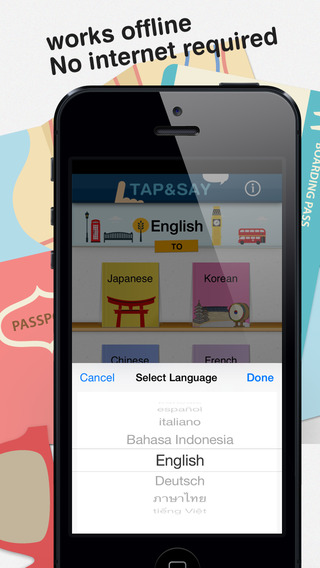 【免費旅遊App】Tap & Say - Speak Phrase Book for travelling the world-APP點子