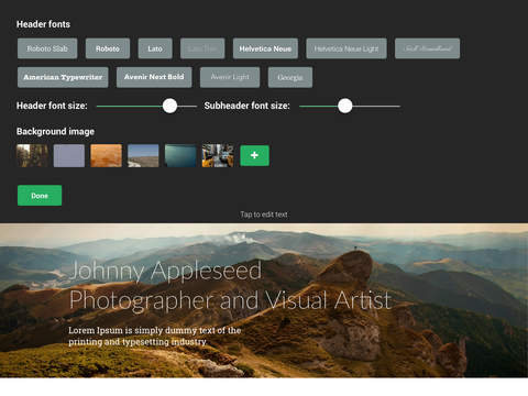 Digital Portfolio - Creative artwork design showcase and portfolio app for iPad screenshot 2