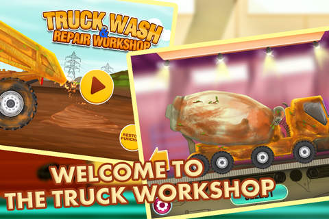 Truck Wash & Repair Workshop Mania - Makeover your Construction Trucks in Monster Garage for all Super Boys & Girls screenshot 3
