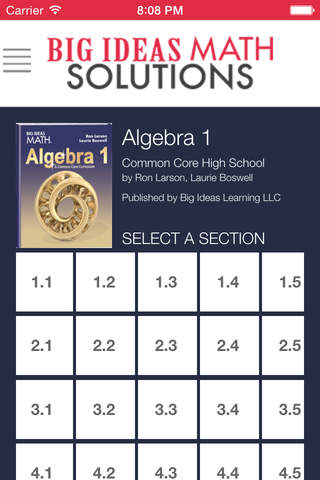 Big Ideas Math Solutions screenshot 2