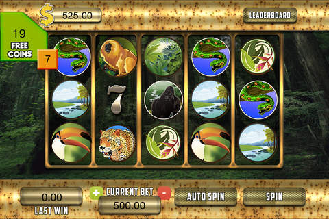 AAA Amazon Jungle Slots FREE Casino Game - Daily Chip Bonus screenshot 2