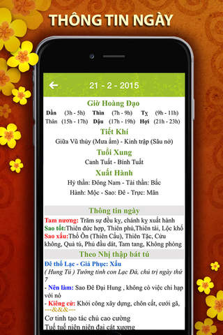 Lịch Việt Pro - Lịch Vạn Niên 2015 screenshot 3