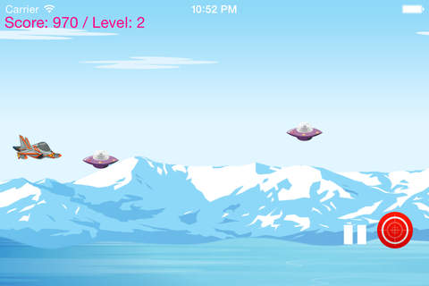 Shoot UFOs: arcade jet plane flying and shooting defence game screenshot 4