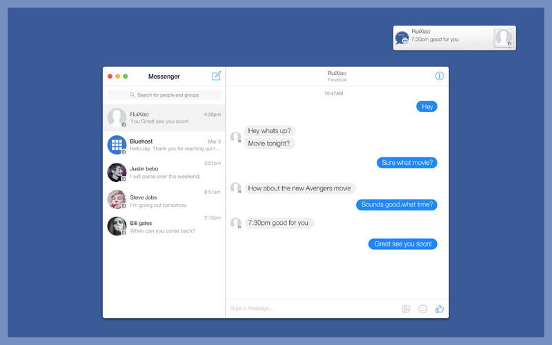 Messenger for Facebook Screenshot