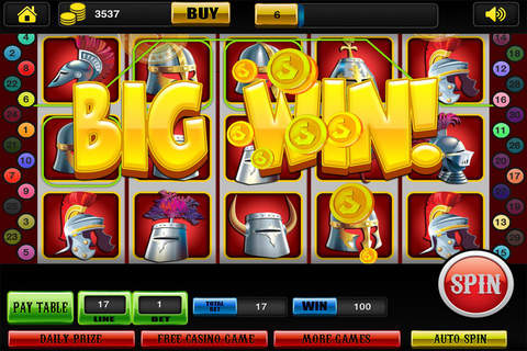 A Lucky Kingdom of Knights Caesars & Pharaoh's Casino - Play Sin City of Slots Free screenshot 2