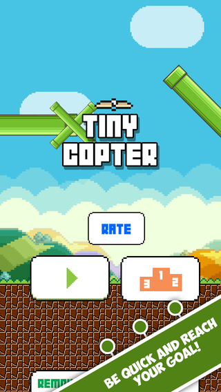 Tiny Copter - Swing pass between pipes
