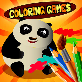 Coloring Draw For Kids Kung Fu Panda Edition LOGO-APP點子