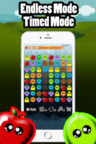 Fruits Stampede - Match Three Puzzle Game! screenshot 2