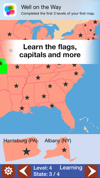 【免費教育App】Geo Touch: Geography Game to Learn the US State Maps, Capitals and Countries of the World-APP點子