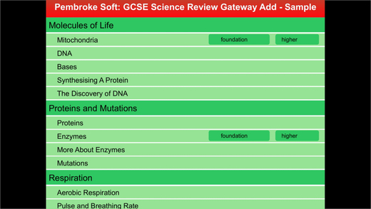 Sample Gateway Additional GCSE Science Review