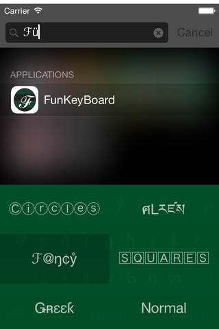 FunKeyBoard - Keyboard with Fonts! screenshot 2
