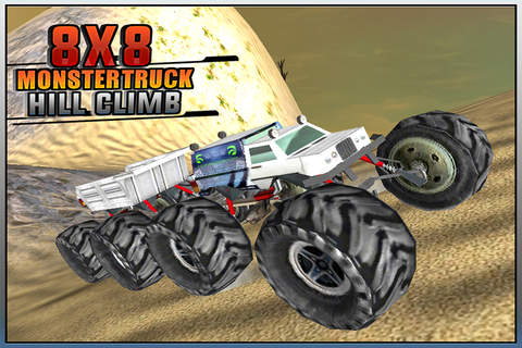 8X8 Monster Truck Hill Climb screenshot 3