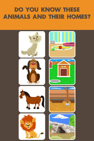 Kids Memory Match:Animals And Their Home screenshot 3
